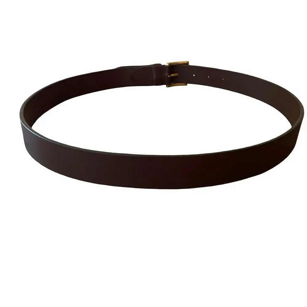 Vintage Crazy Horse Genuine Leather Belt Brown Size Extra Large